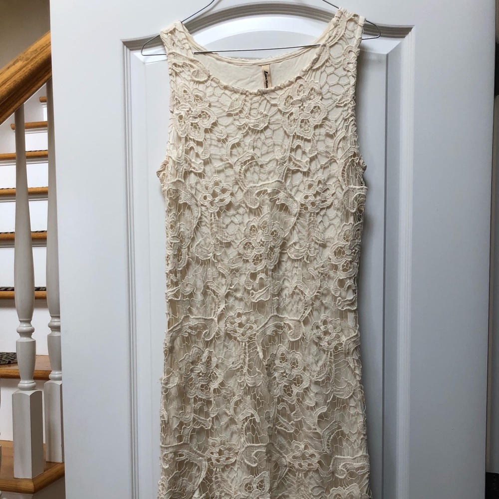 Cream Lace Dress